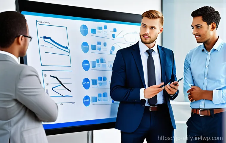 복잡한 주제에 대한 피드백 수집 및 반영 방법 - **Prompt 1: Navigating Complex Feedback**
    A diverse team of professionals, dressed in smart busi...
